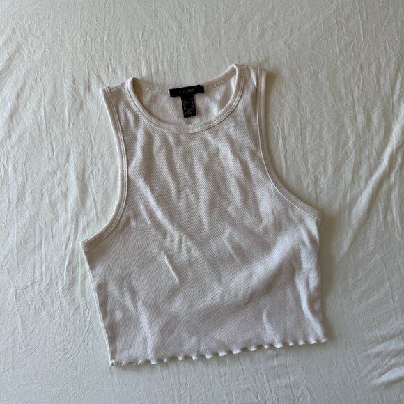 Ivory Ruffle Tank - Picture 1 of 5
